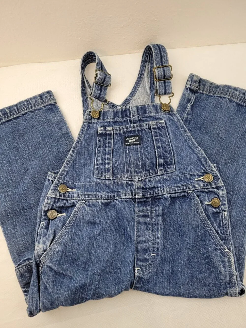 Boys 3 Lot of Carters Flannel Hoodie Garanimals Shirt, OshKosh Bib Overall Jeans